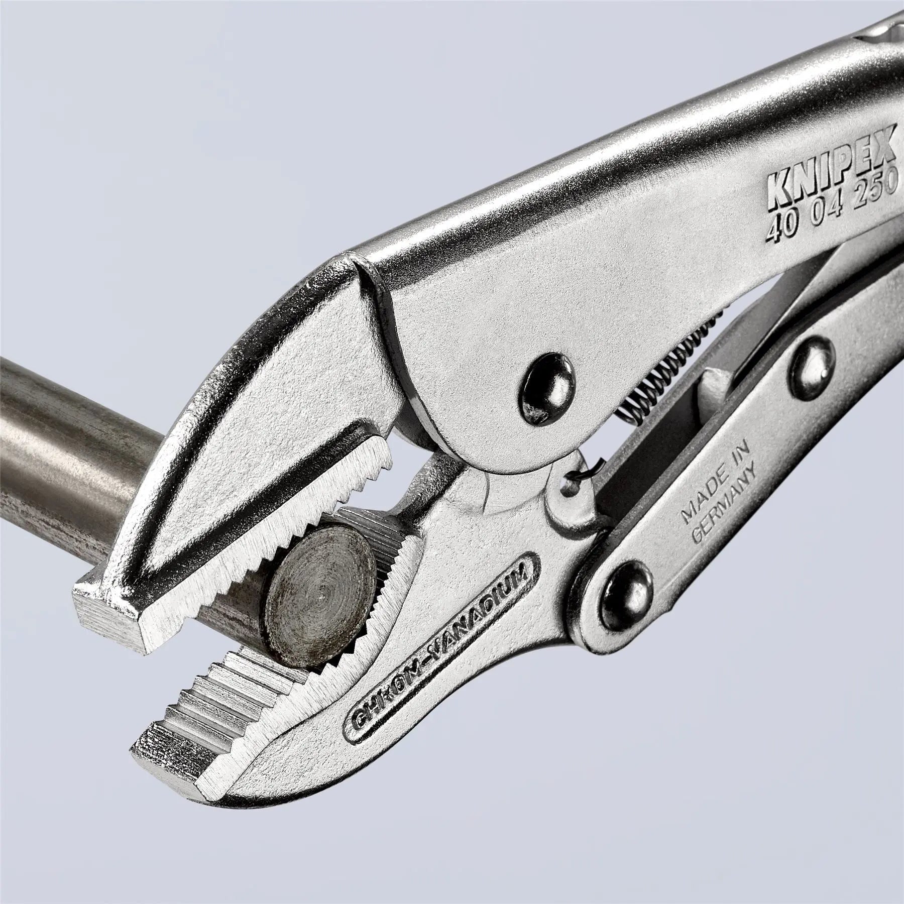 KNIPEX Universal Grip Locking Pliers Mole Grips 250mm Galvanised 40 04 250  White Rose Tools