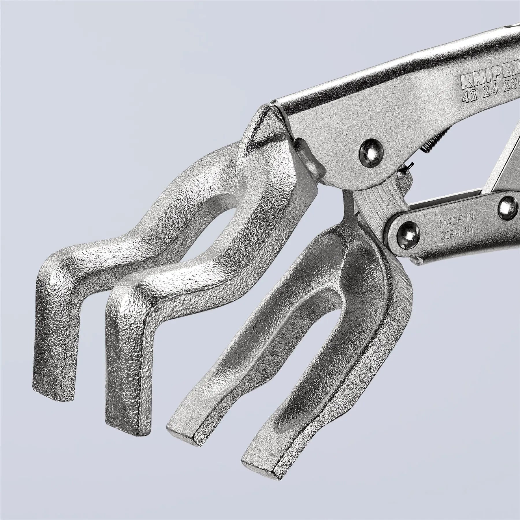 KNIPEX Welding Grip Locking Pliers Mole Grips 280mm Galvanised 42 24 280  White Rose Tools