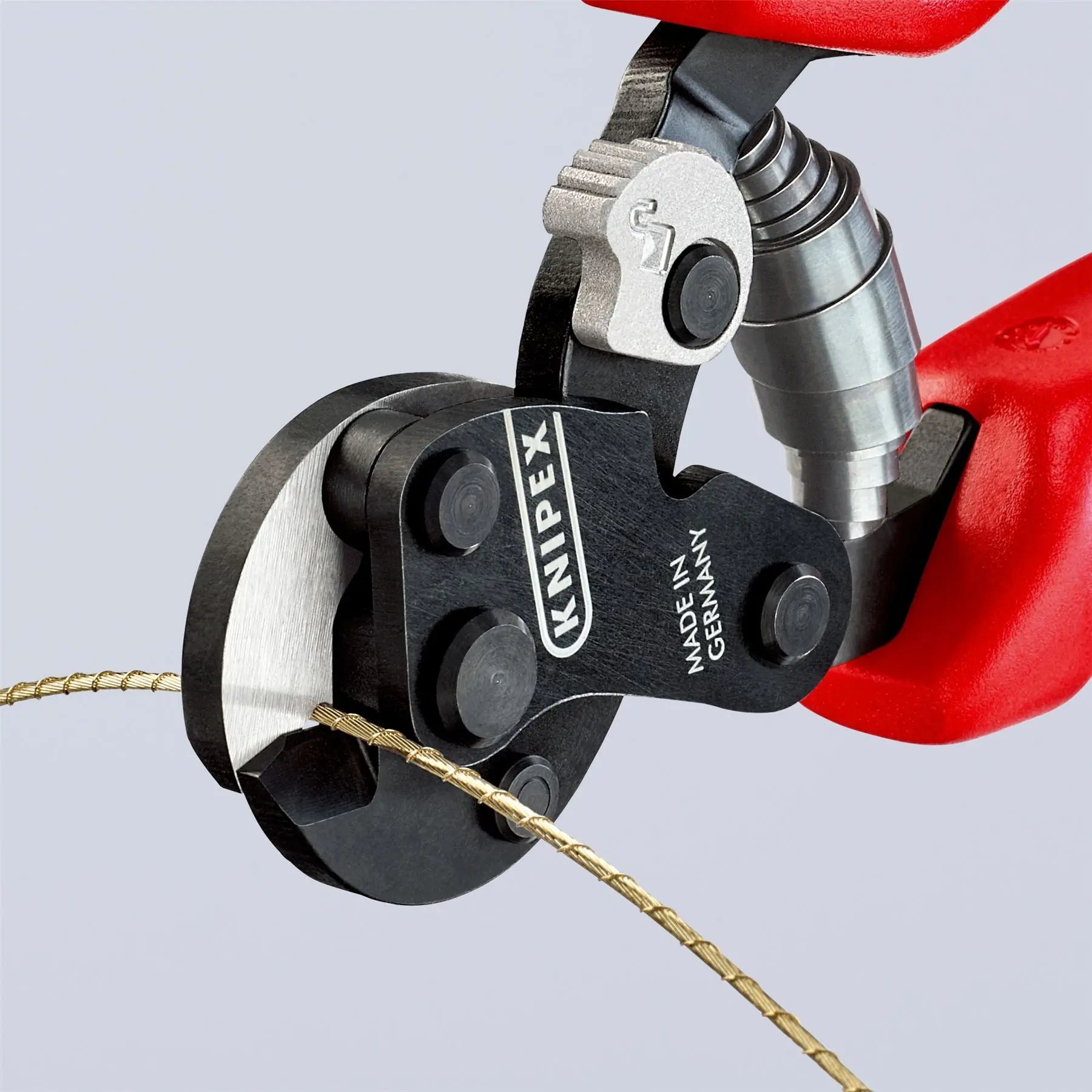 KNIPEX Wire Rope Cutter for Tyre Cord 160mm Multi Component Grips 95 62 160 TC  White Rose Tools