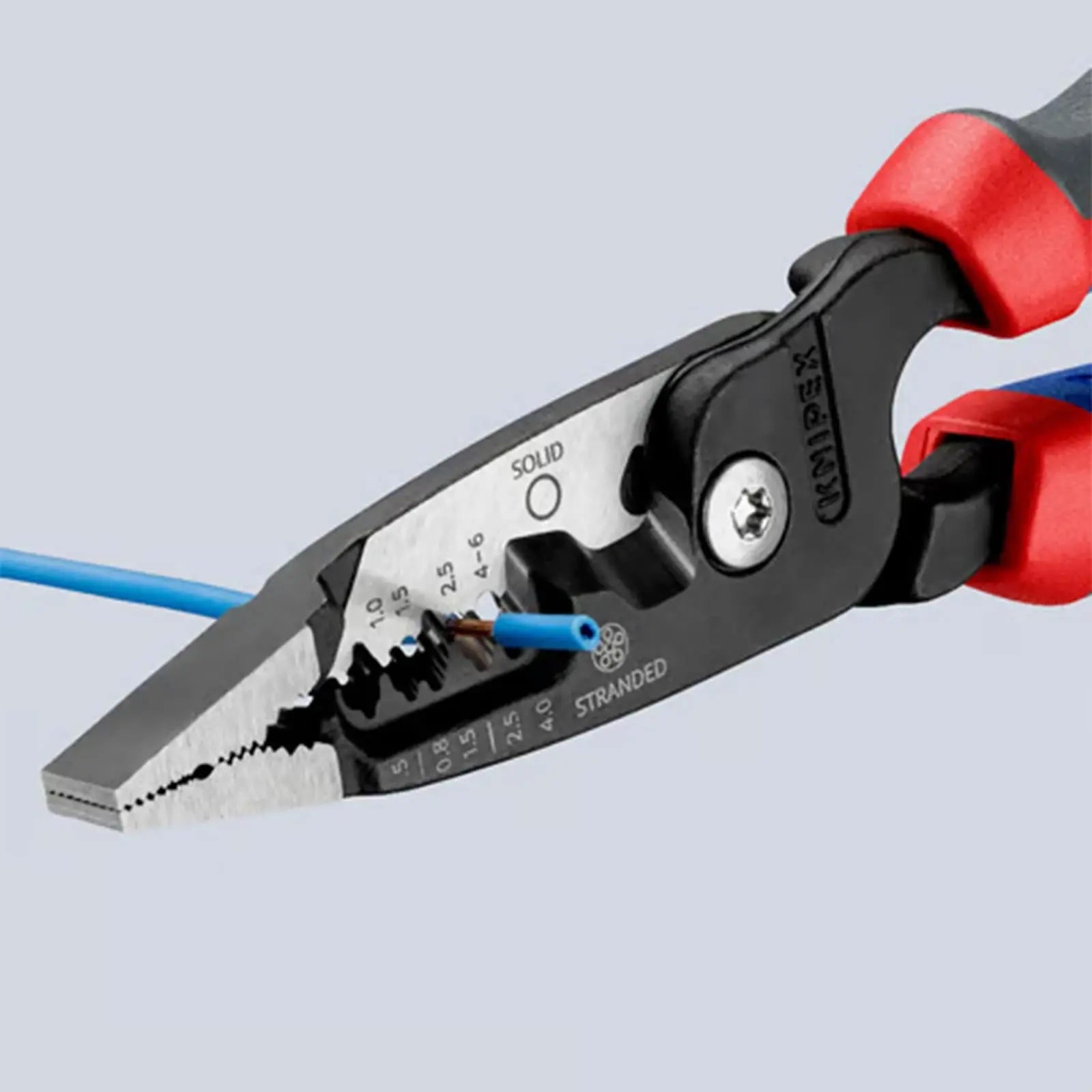 KNIPEX WireStripper Stripping Pliers 200mm Metric Version with Comfort Handles 13 72 200 ME  White Rose Tools