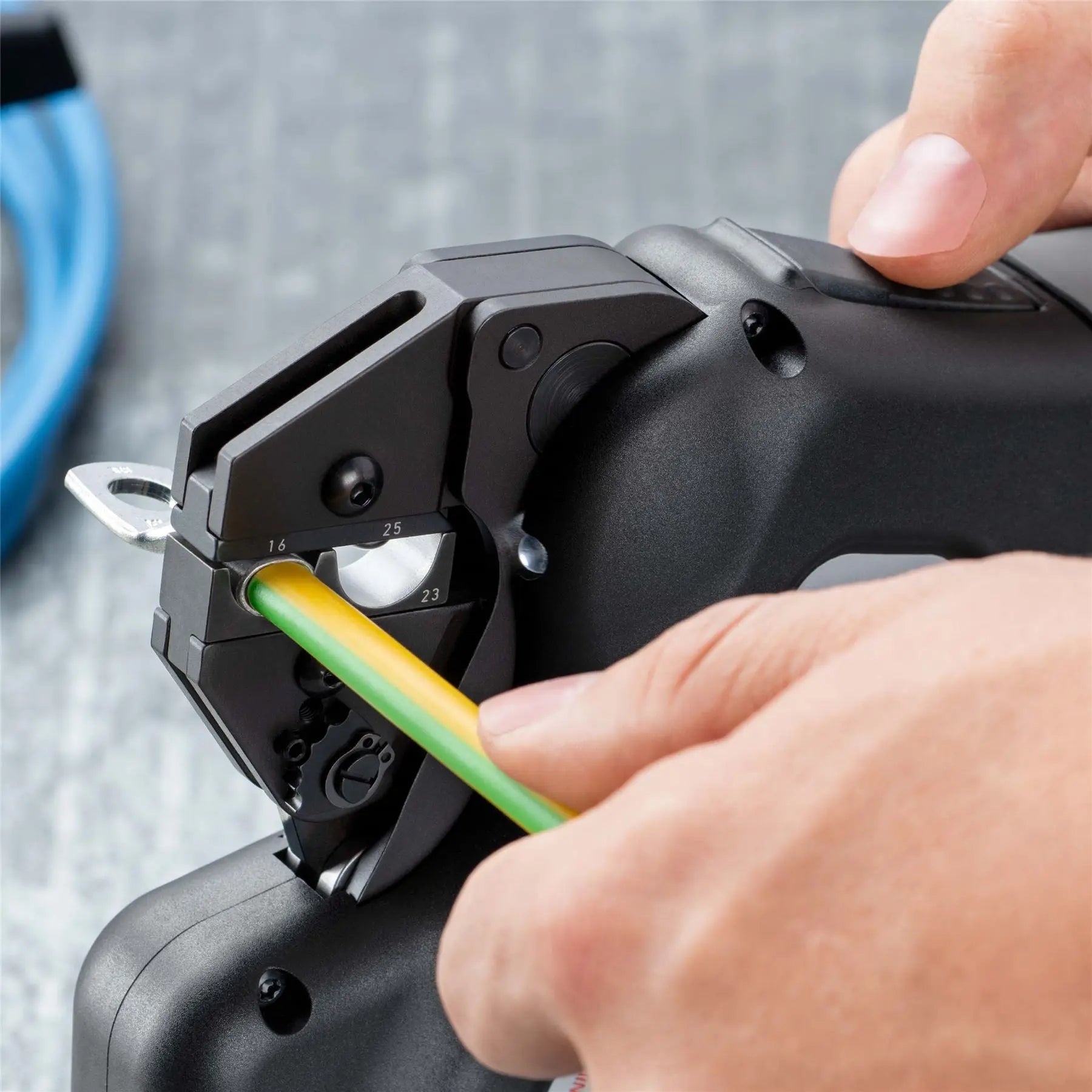 KNIPEX eCrimp Mechanical Crimp System Pliers for Exchangeable Crimping Dies 97 43 E  White Rose Tools