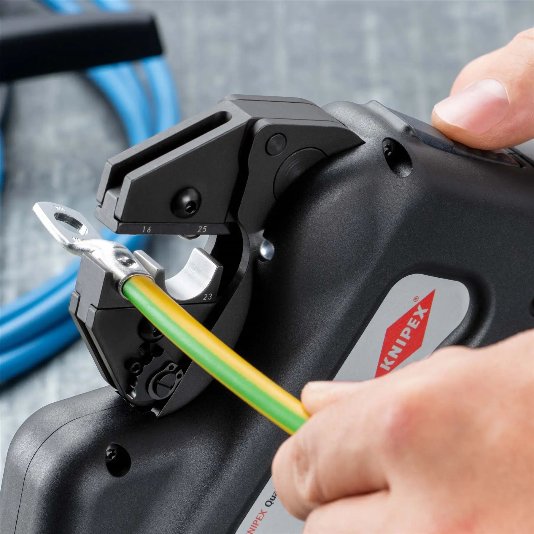 KNIPEX eCrimp Mechanical Crimp System Pliers for Exchangeable Crimping Dies 97 43 E  White Rose Tools