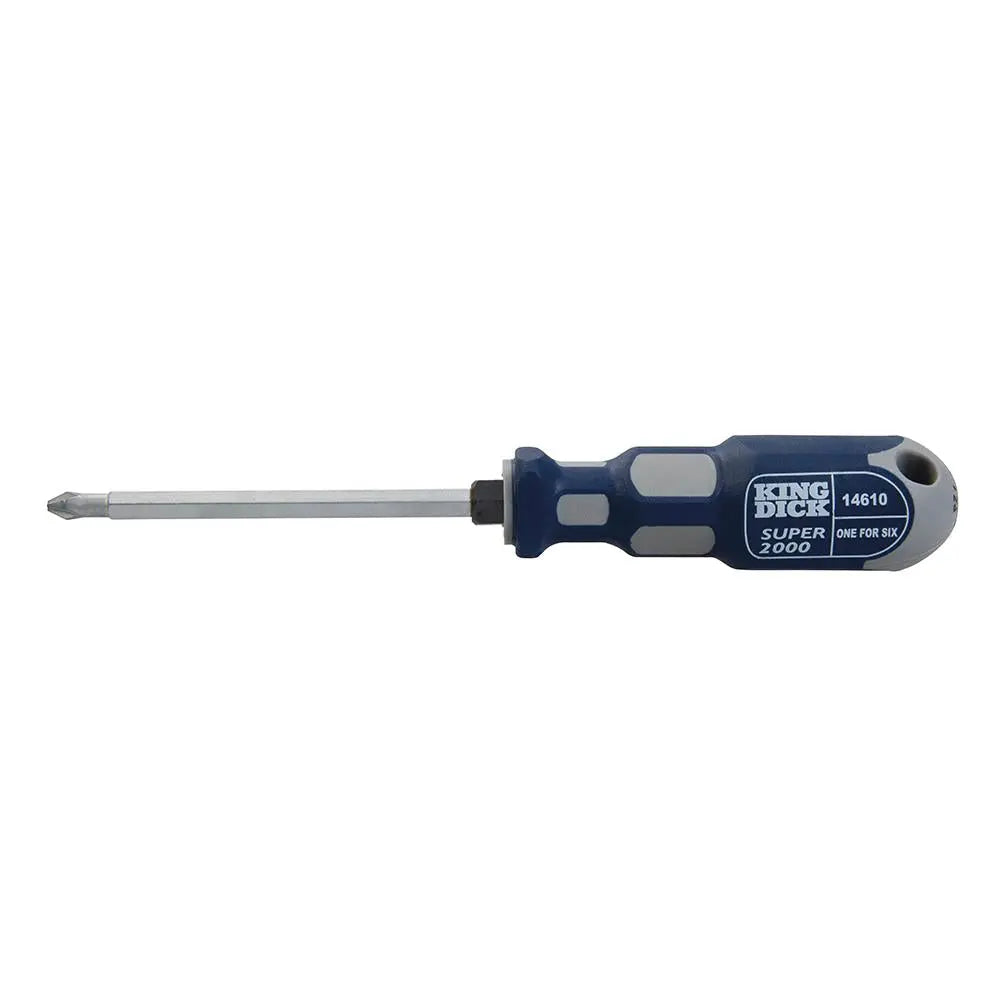 King Dick 1-for-6 Screwdriver 100mm PZ1, PZ2, PZ3 & PH1, PH2, PH3 14610  White Rose Tools