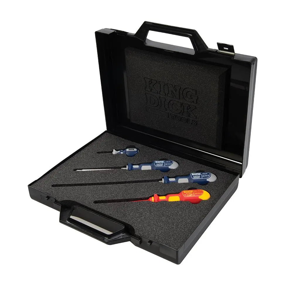 King Dick 1-for-6 Screwdriver Gift Set 4pce Phillips / PZ 1464GS  White Rose Tools