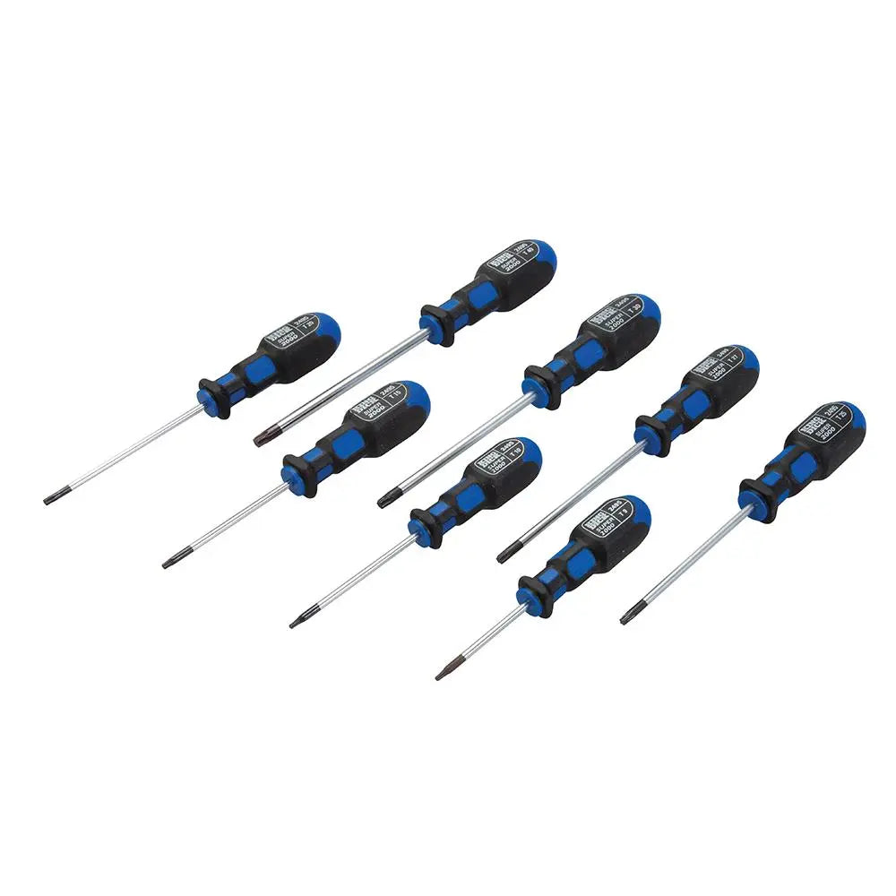 King Dick Screwdriver Set 8pce T9 - T40 256113  White Rose Tools