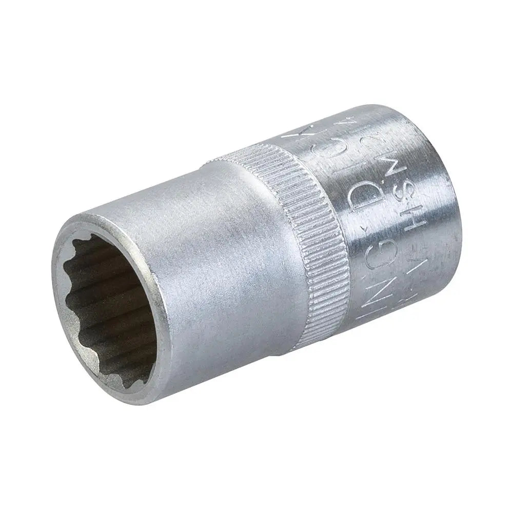 King Dick Socket SD 1/2" Metric 12pt 14mm HSM214  White Rose Tools