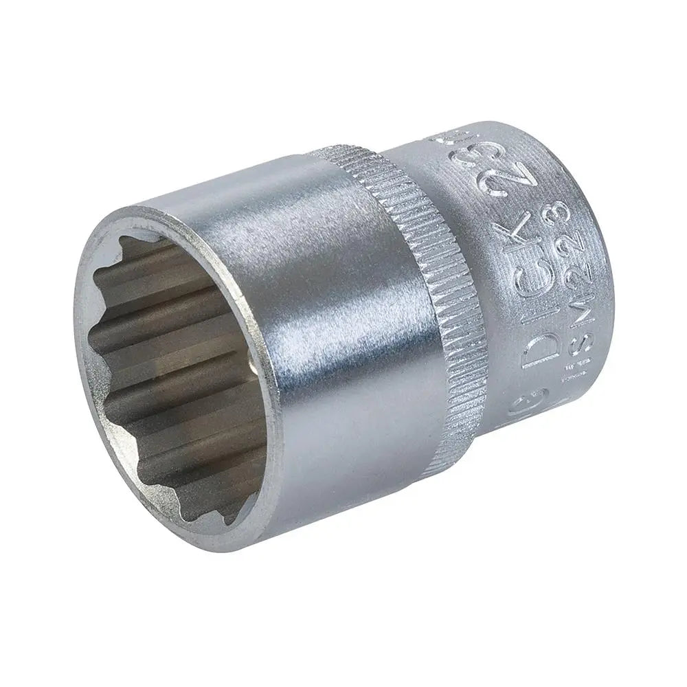 King Dick Socket SD 1/2" Metric 12pt 23mm HSM223  White Rose Tools