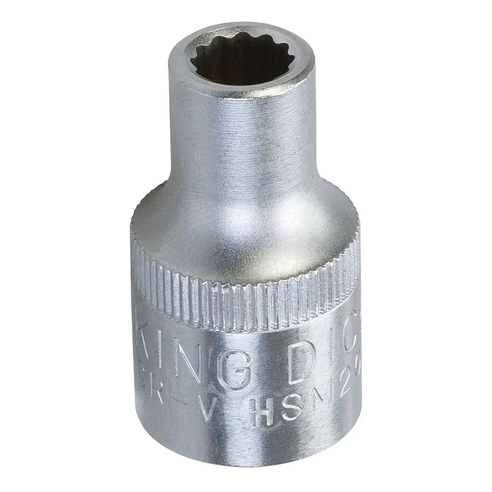 King Dick Socket SD 1/2" Metric 12pt 8mm HSM208  White Rose Tools