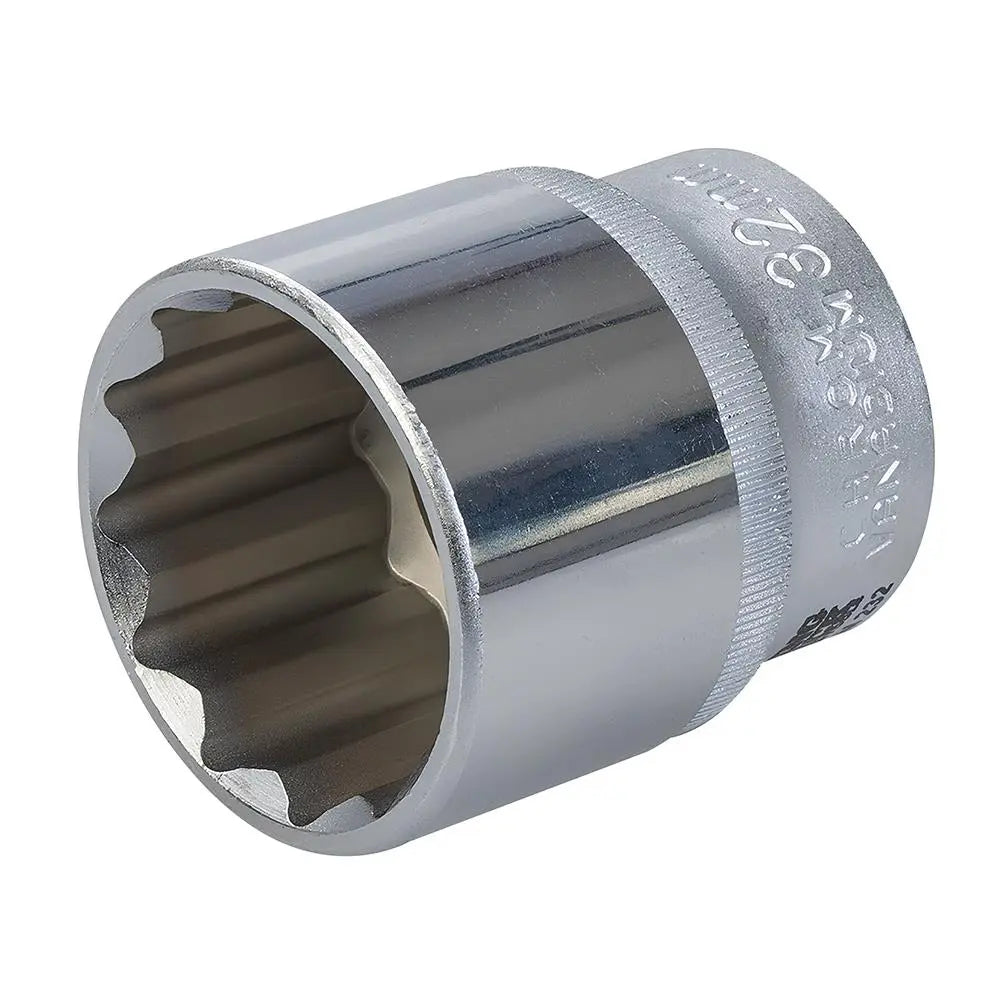King Dick Socket SD 1" Metric 12pt 75mm GSM275  White Rose Tools