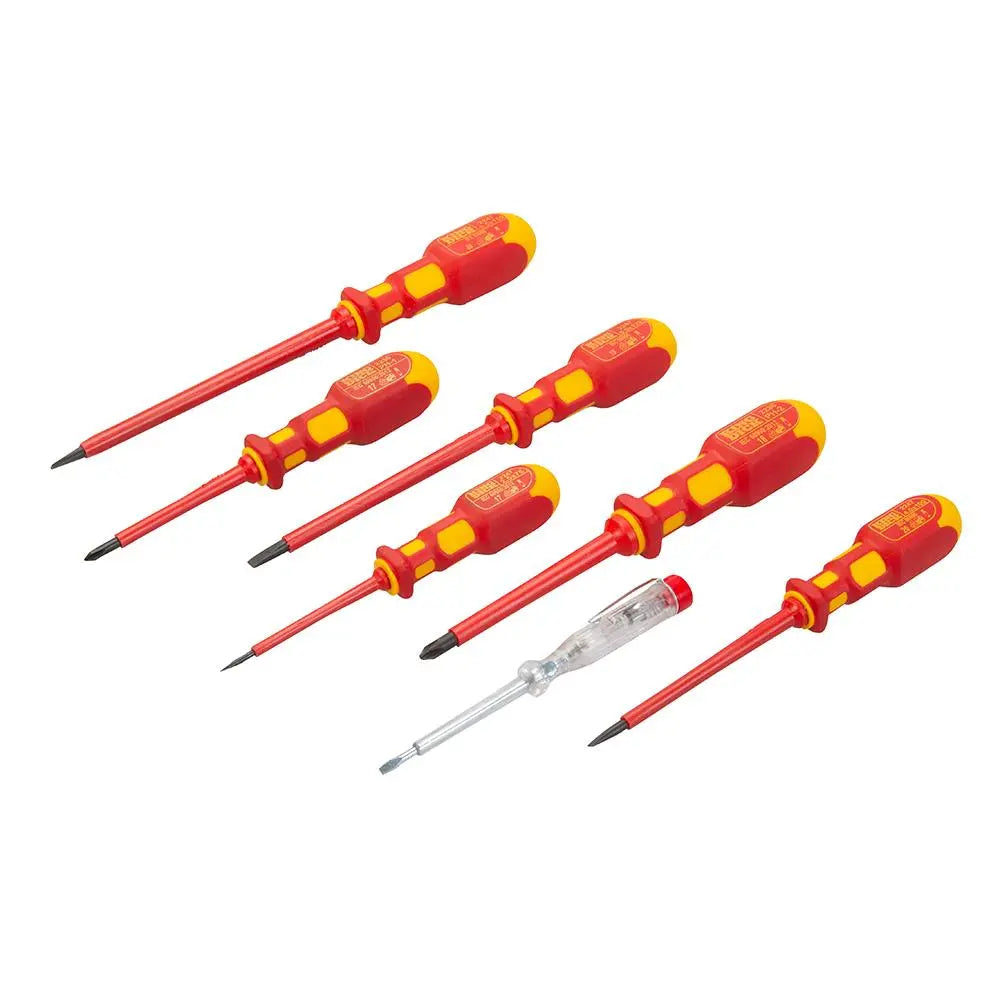 King Dick VDE Screwdriver Set 7pce PH & Slotted 25604  White Rose Tools