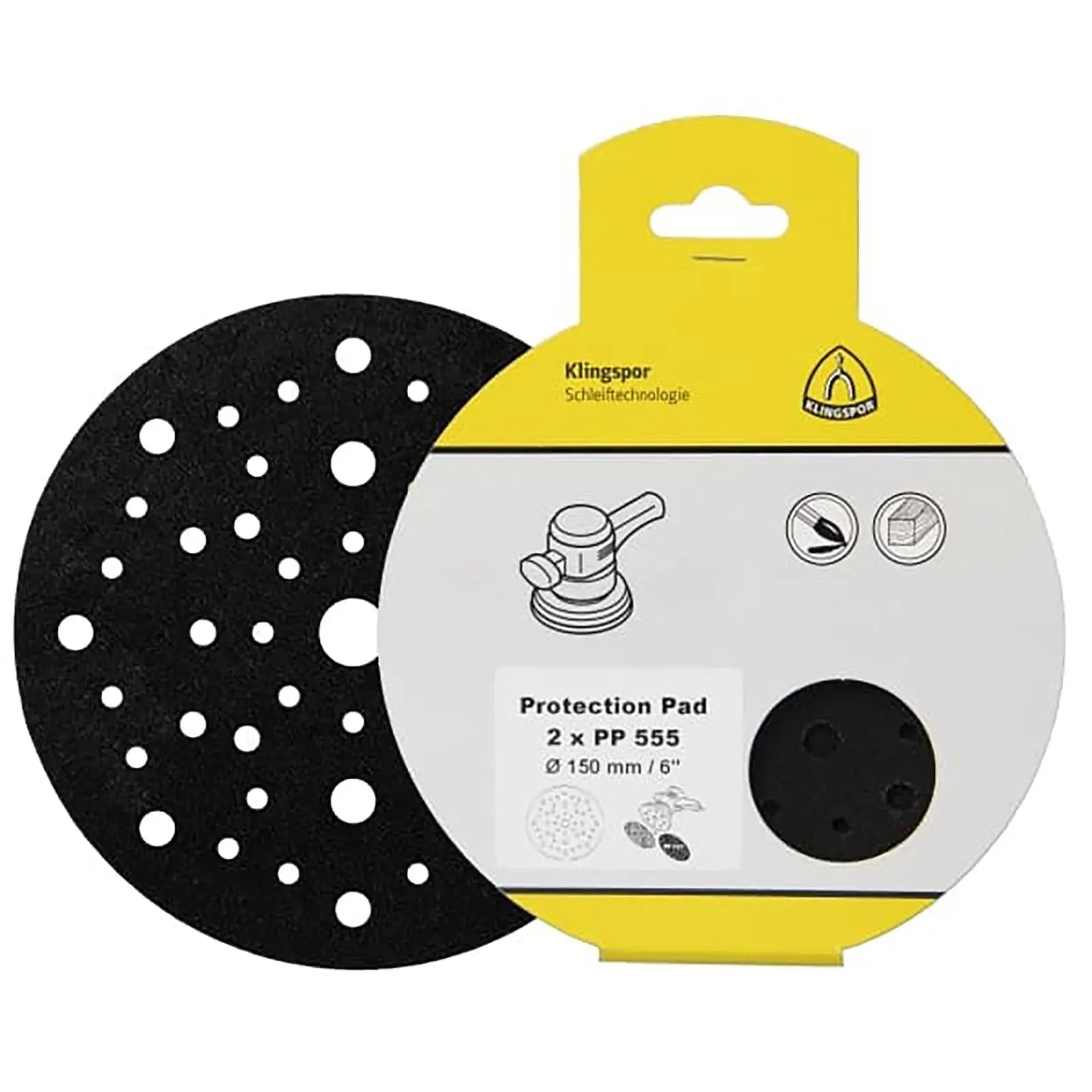 Klingspor Backing Pad Protector 2 Pack Hook and Loop for Random Orbital Sander PP 555 