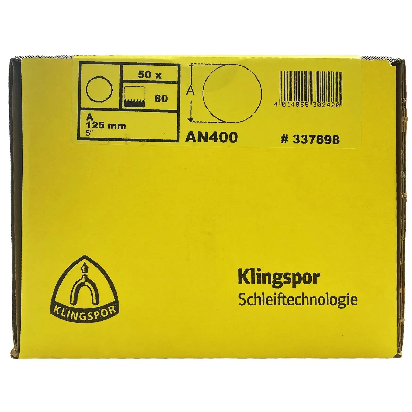 Klingspor Mesh Abrasive Sanding Discs Hook and Loop Aluminium Oxide 125mm AN400 