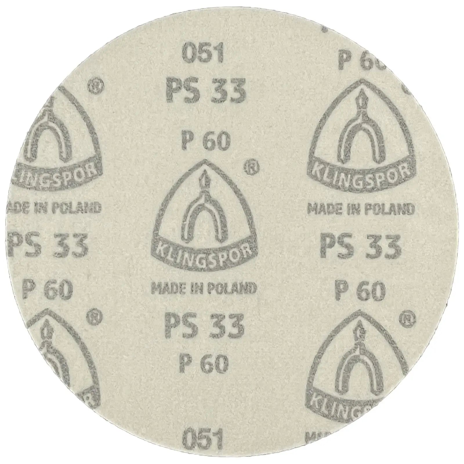 Klingspor Sanding Discs Hook and Loop 150mm PS33 No Hole 40-600 Grit 