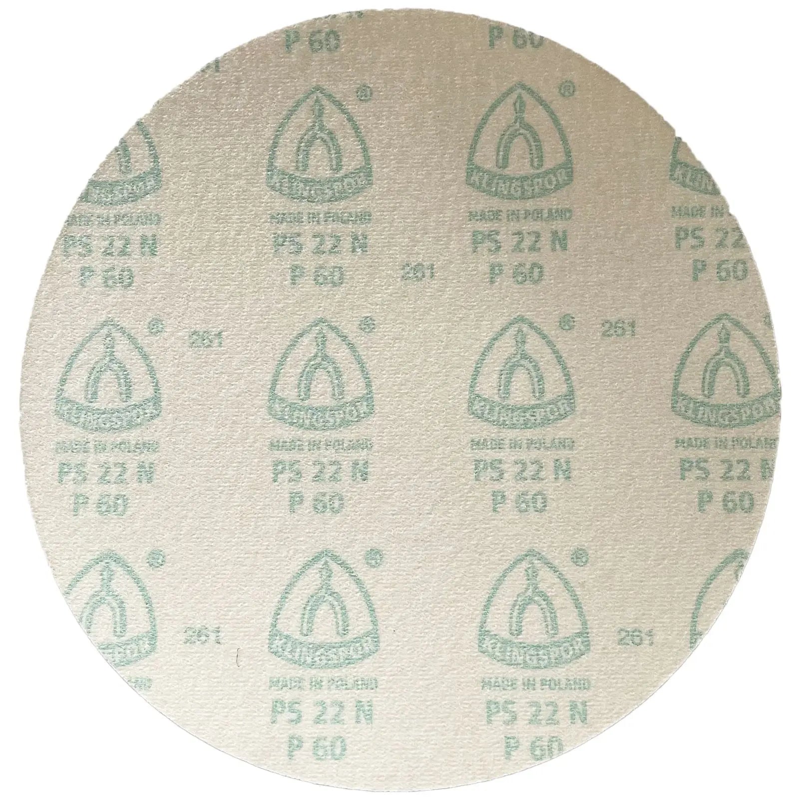 Klingspor Sanding Discs Hook and Loop 300mm PS22K Aluminium Oxide No Hole Pattern 