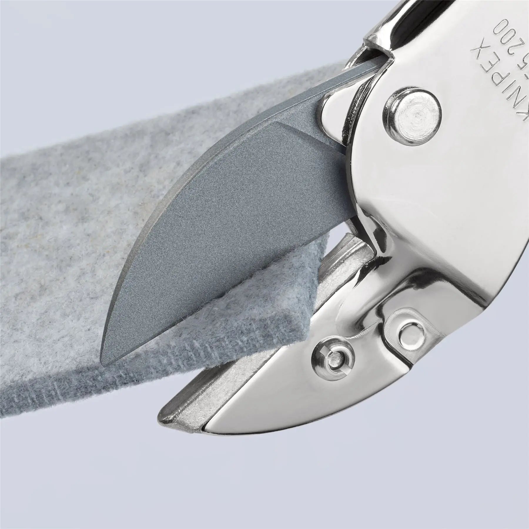 Knipex Anvil Shears 200mm Chrome Plated with Plastic Grips 94 55 200 