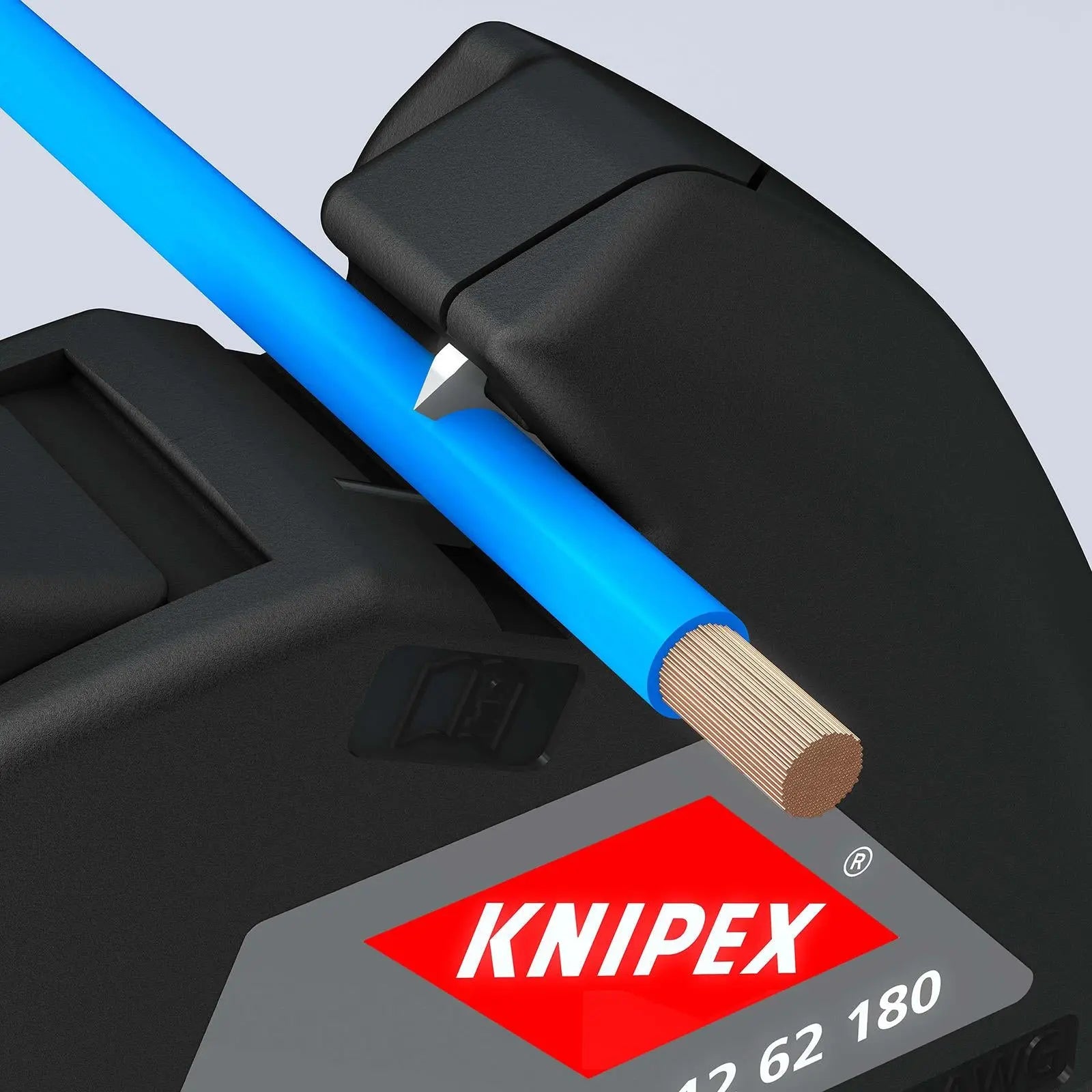 Knipex Automatic Insulation Wire Stripper 180mm Self Adjusting 12 62 180  White Rose Tools
