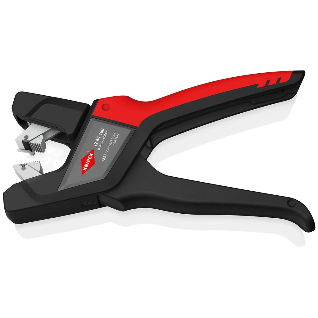 Knipex Automatic Insulation Wire Stripper for Flat Cable 180mm Self Adjusting 12 64 180  White Rose Tools