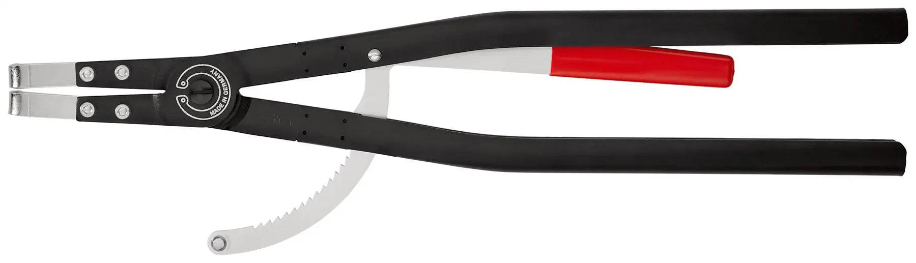Knipex Circlip Pliers for Internal Circlips in Bore Holes 90 Degree Angled Tips 600mm 44 20 J61  White Rose Tools