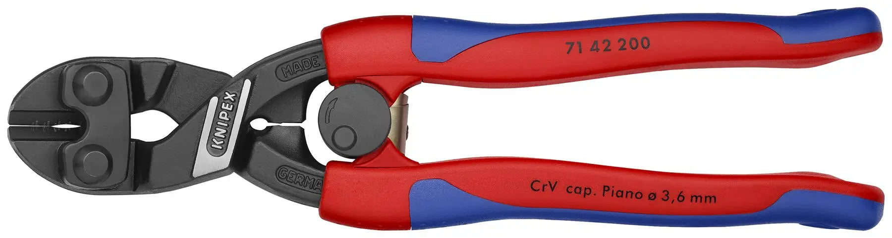 Knipex Cobolt Compact Bolt Cutters Cutting Pliers 200mm Multi Component Grips 71 42 200 