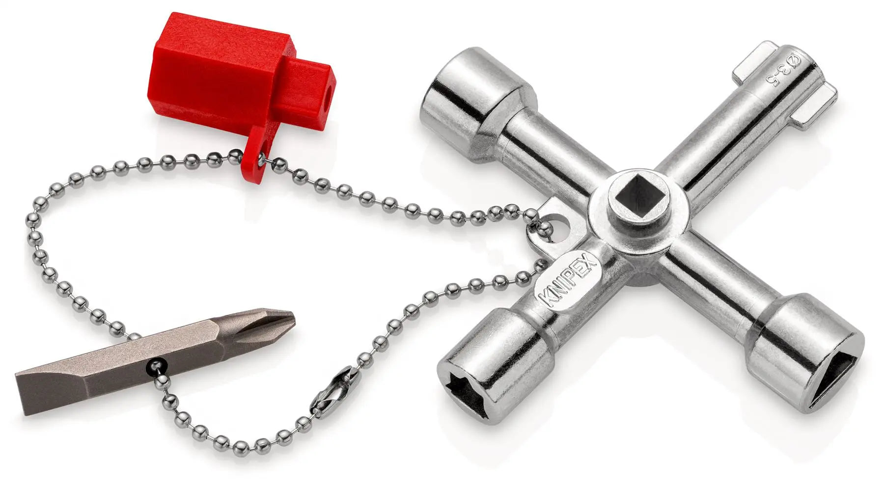 Knipex Control Cabinet Key for Standard Cabinets and Shut-Off Systems 76mm 00 11 03 