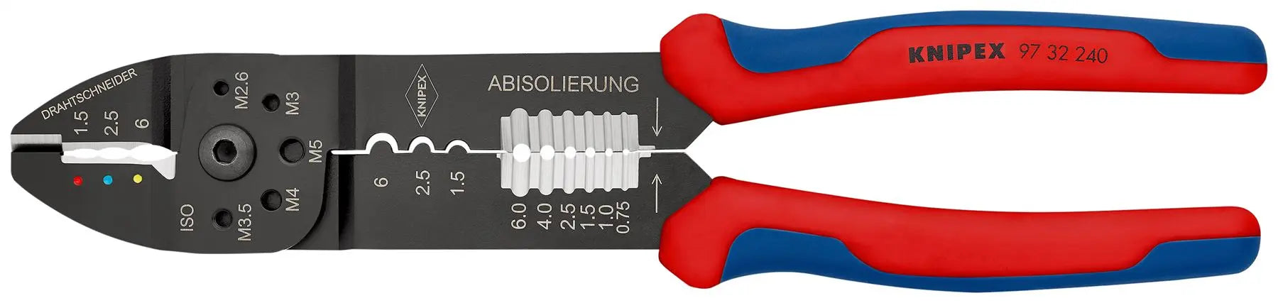Knipex Crimping Pliers 240mm Multi Component Grips 97 32 240 