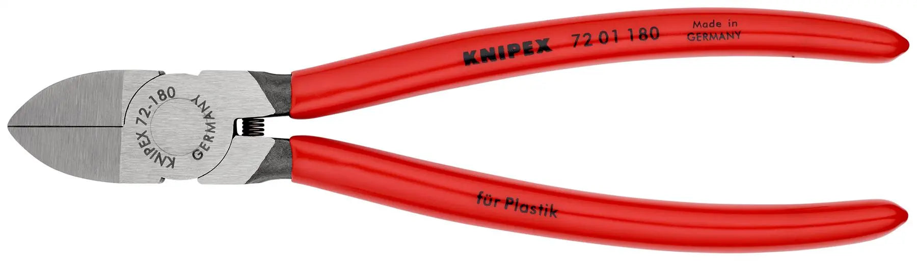 Knipex Cutting Pliers 180mm Diagonal Cutters for Plastics 72 01 180 