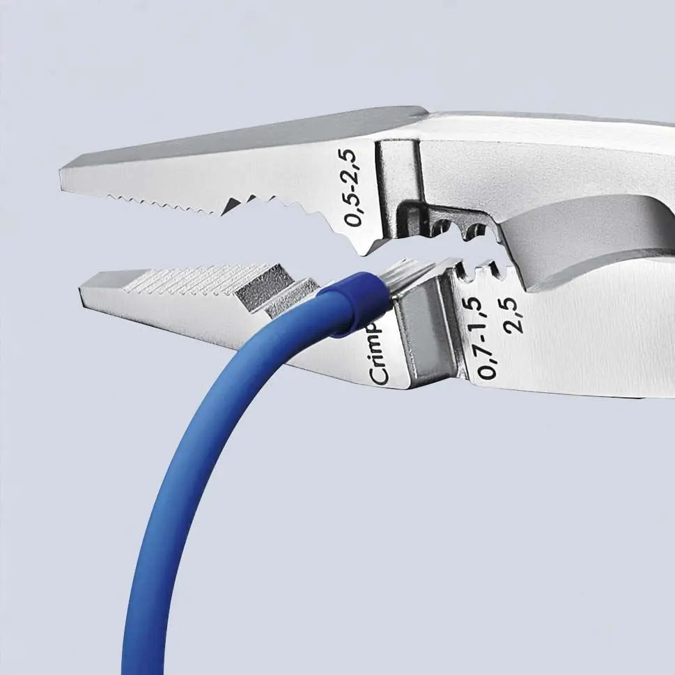 Knipex Electrical Installation Pliers 200mm Multi Component Grips with Tether Point 13 82 200 T 