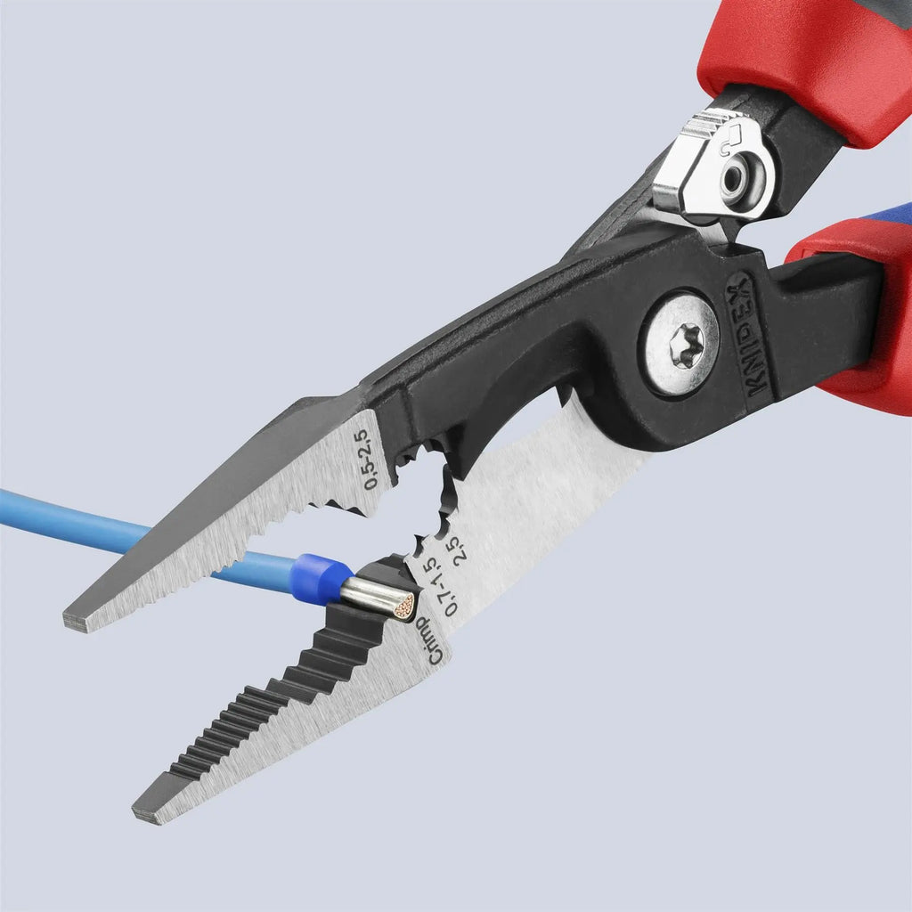 Knipex Electrical Installation Pliers with Multi Component Grips 200mm 13 92 200  White Rose Tools