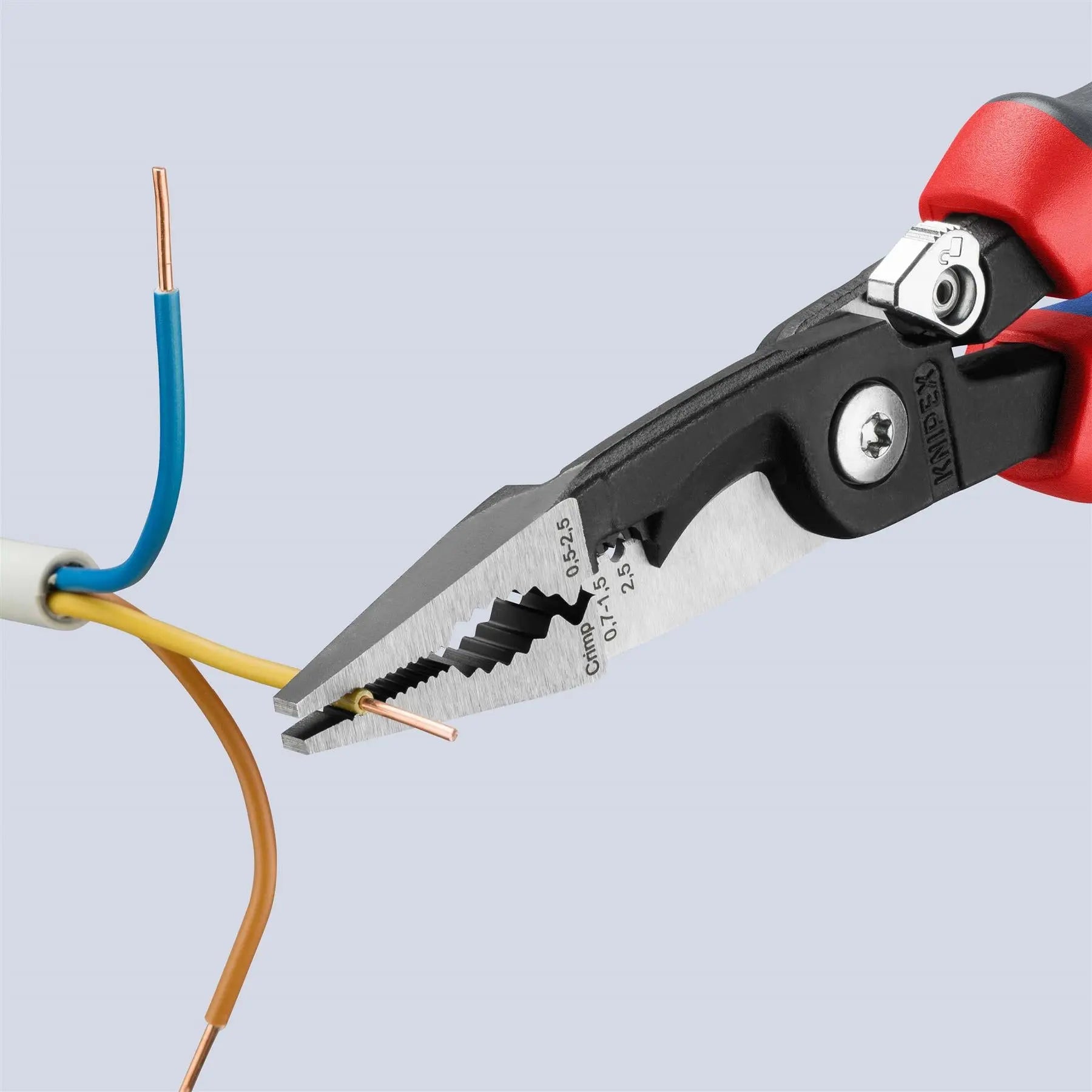 Knipex Electrical Installation Pliers with Multi Component Grips 200mm 13 92 200  White Rose Tools