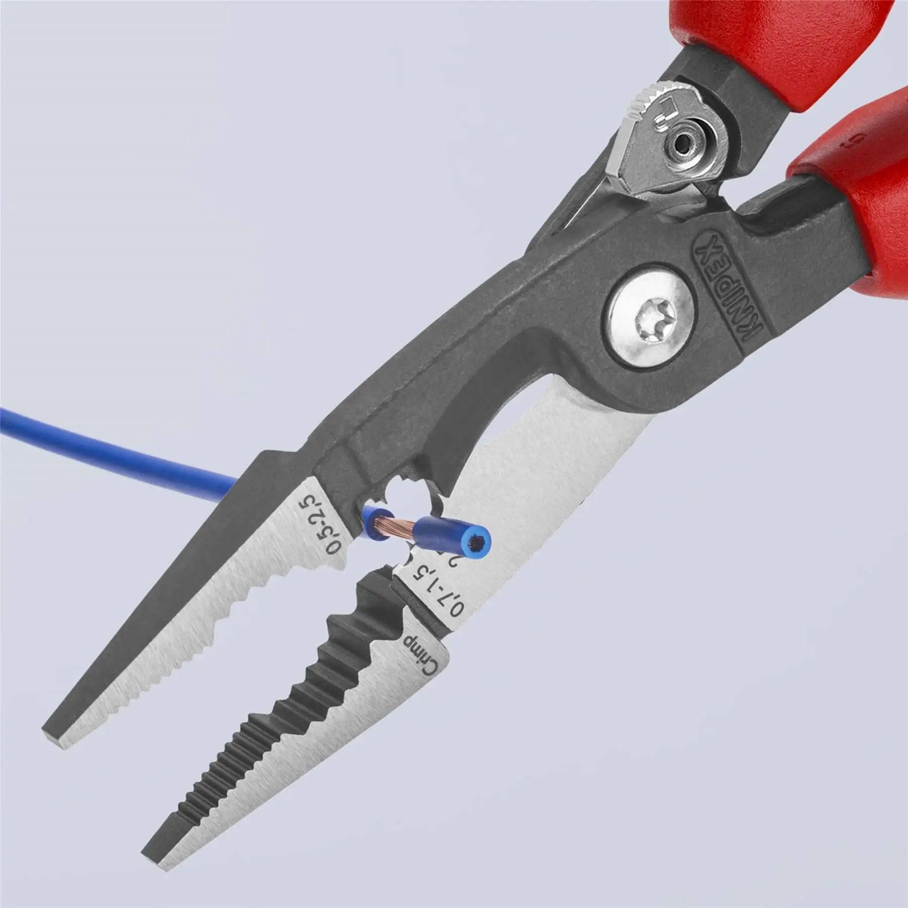 Knipex Electrical Installation Pliers with Multi Component Grips 200mm 13 92 200  White Rose Tools