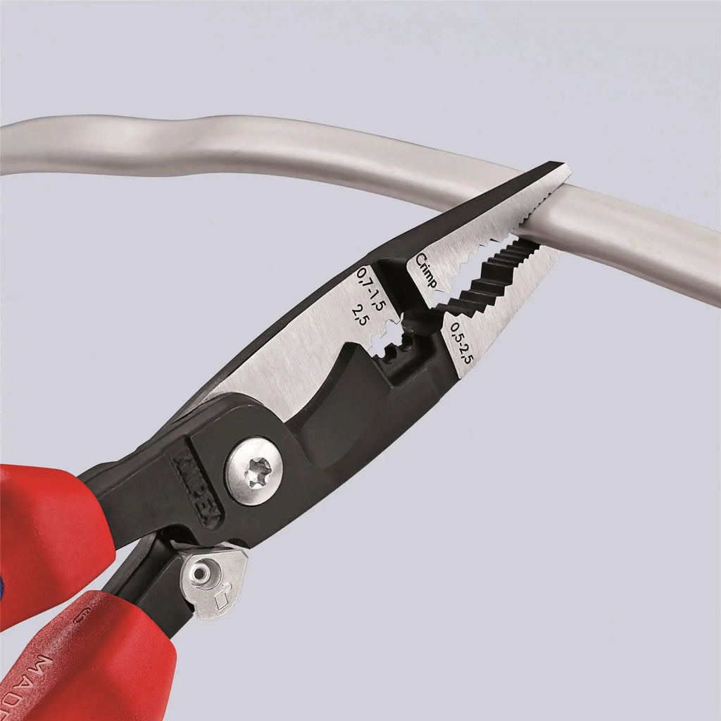 Knipex Electrical Installation Pliers with Multi Component Grips 200mm 13 92 200  White Rose Tools