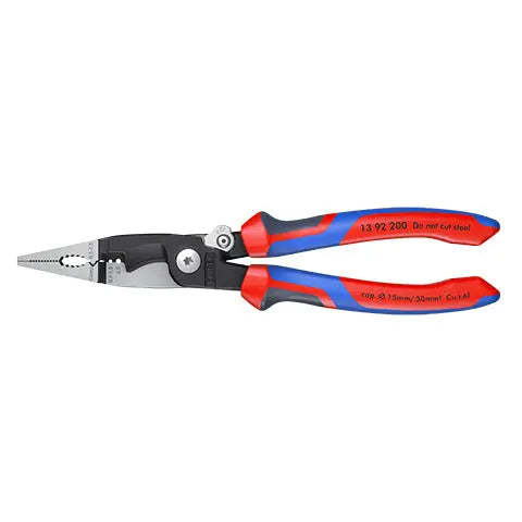 Knipex Electrical Installation Pliers with Multi Component Grips 200mm 13 92 200  White Rose Tools