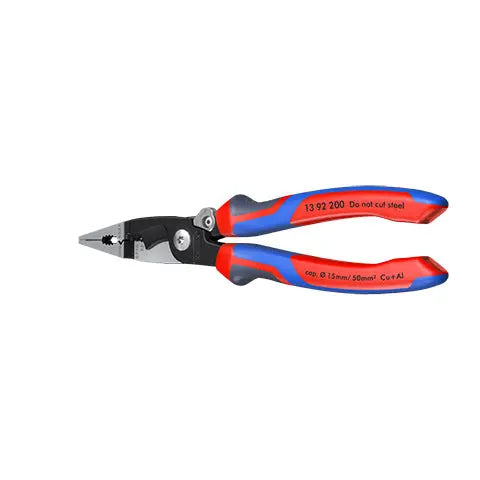 Knipex Electrical Installation Pliers with Multi Component Grips 200mm 13 92 200  White Rose Tools