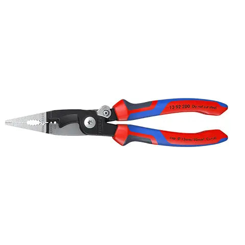 Knipex Electrical Installation Pliers with Multi Component Grips 200mm 13 92 200  White Rose Tools