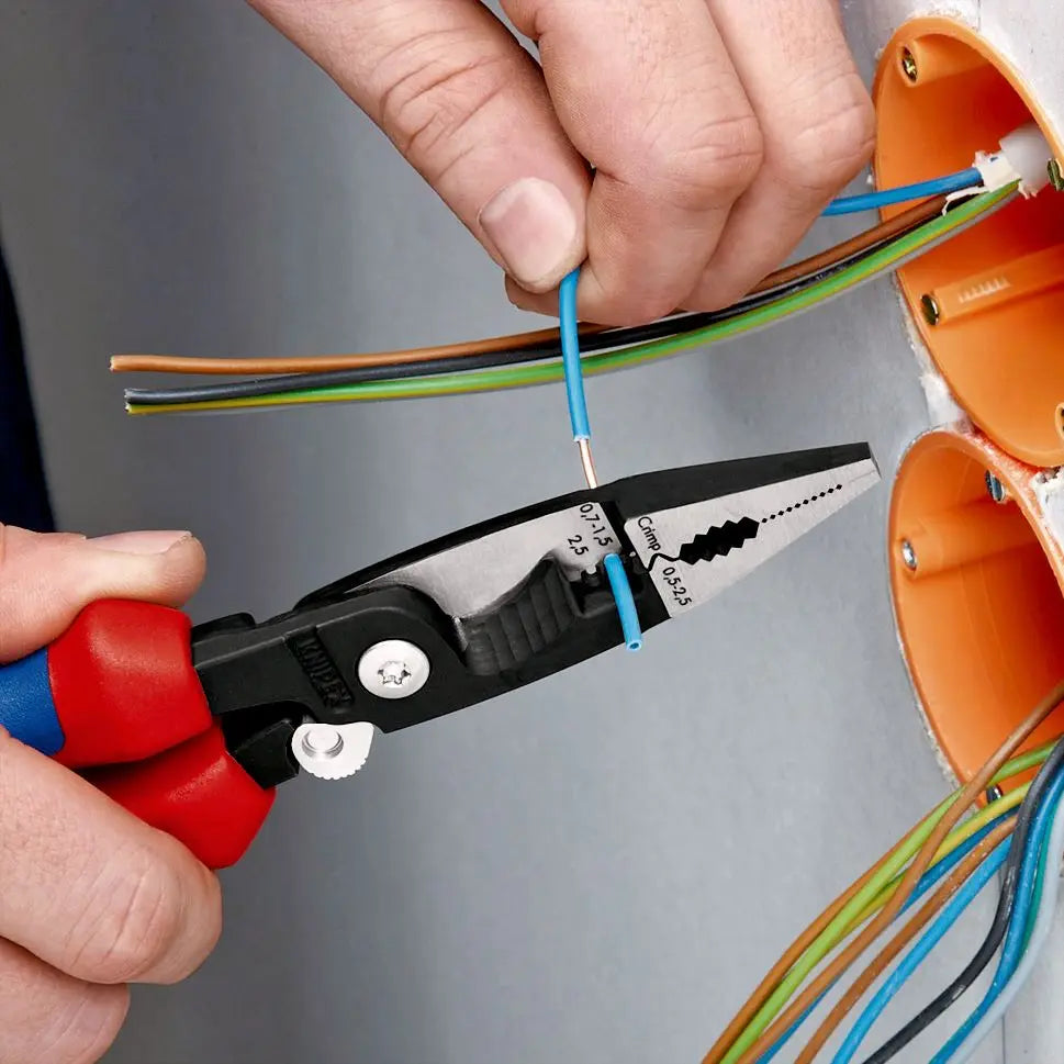 Knipex Electrical Installation Pliers with Multi Component Grips 200mm 13 92 200 