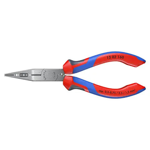 Knipex Electricians Pliers 160mm for Cable Work Multi Component Grips Black Atramentized 13 02 160  White Rose Tools