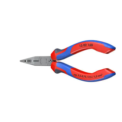 Knipex Electricians Pliers 160mm for Cable Work Multi Component Grips Black Atramentized 13 02 160  White Rose Tools