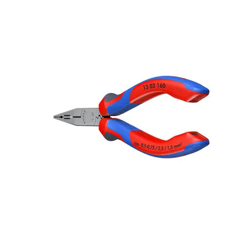 Knipex Electricians Pliers 160mm for Cable Work Multi Component Grips Black Atramentized 13 02 160  White Rose Tools