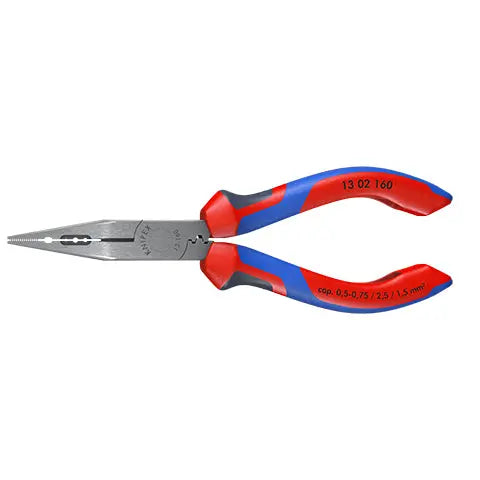 Knipex Electricians Pliers 160mm for Cable Work Multi Component Grips Black Atramentized 13 02 160  White Rose Tools
