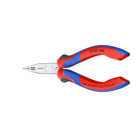 Knipex Electricians Pliers 160mm for Cable Work Multi Component Grips Chrome Plated 13 05 160  White Rose Tools