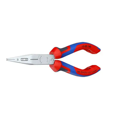 Knipex Electricians Pliers 160mm for Cable Work Multi Component Grips Chrome Plated 13 05 160  White Rose Tools