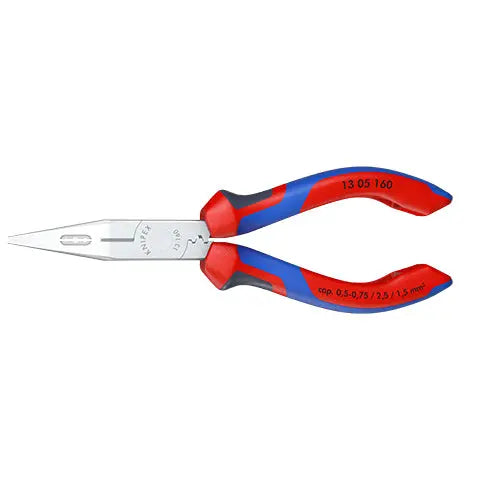 Knipex Electricians Pliers 160mm for Cable Work Multi Component Grips Chrome Plated 13 05 160  White Rose Tools