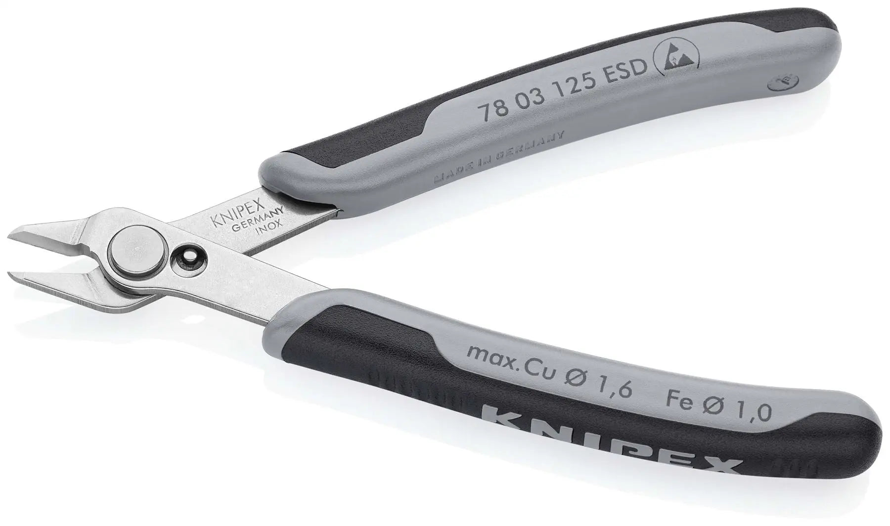 Knipex Electronic Super Knips 125mm ESD Electrostatic Discharge Fine Cutting Pliers 78 03 125 ESD 