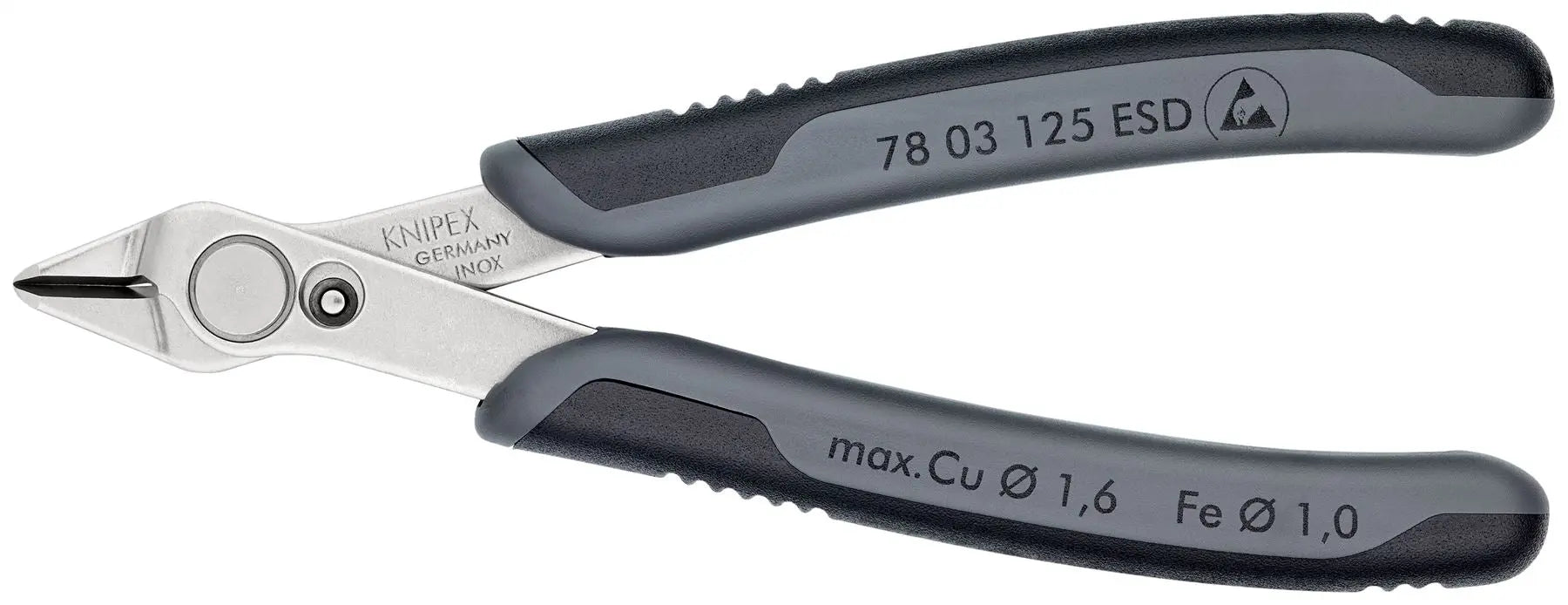 Knipex Electronic Super Knips 125mm ESD Electrostatic Discharge Fine Cutting Pliers 78 03 125 ESD 
