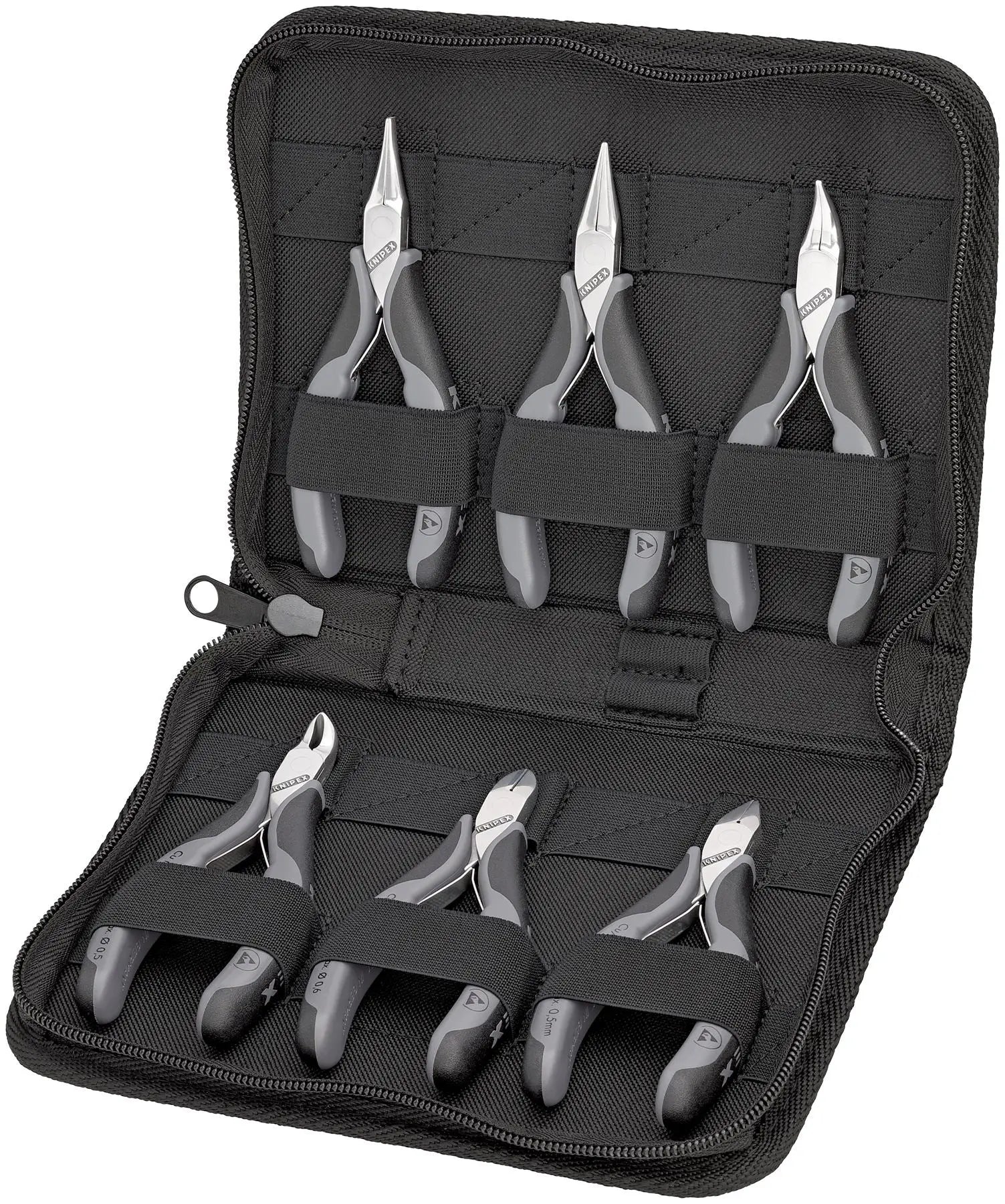 Knipex Electronics Pliers Set ESD in Case 6 Pieces for Precision Work 00 20 17  White Rose Tools