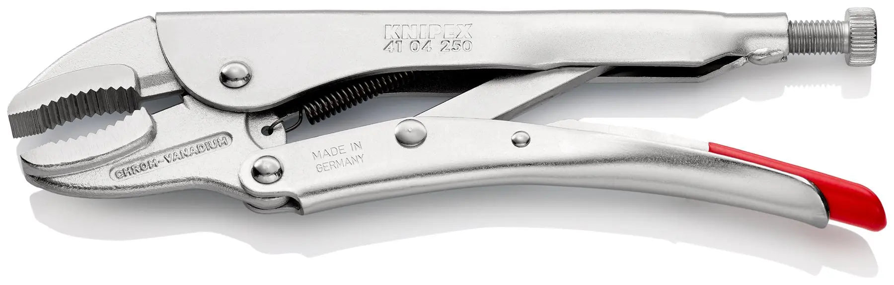Knipex Grip Locking Pliers 250mm Galvanised 41 04 250  White Rose Tools