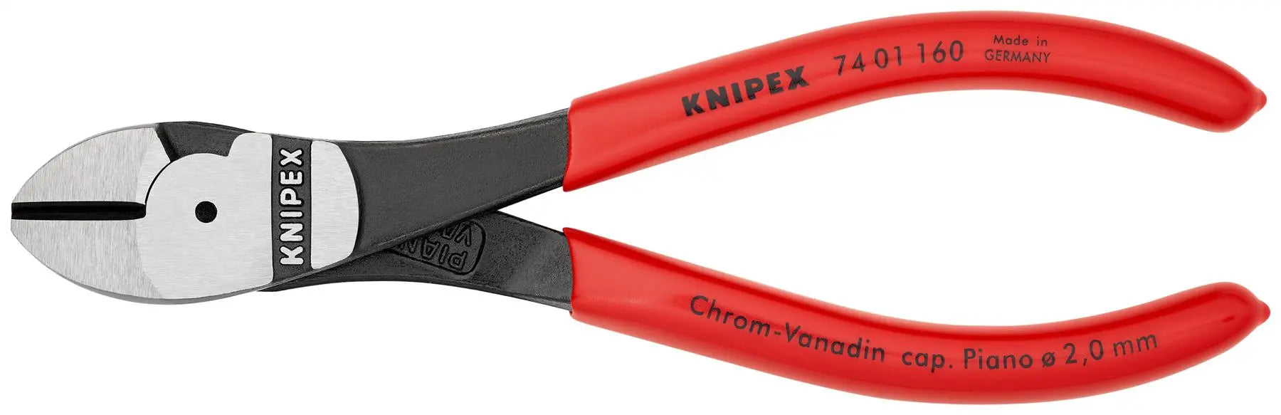 Knipex High Leverage Diagonal Side Cutting Pliers 160mm 74 01 160 