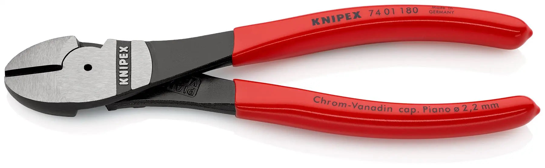 Knipex High Leverage Diagonal Side Cutting Pliers 180mm 74 01 180 