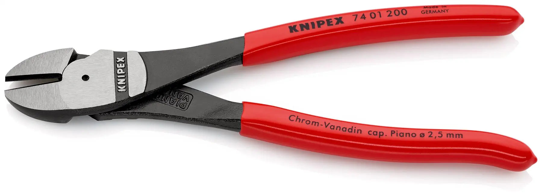 Knipex High Leverage Diagonal Side Cutting Pliers 200mm 74 01 200 