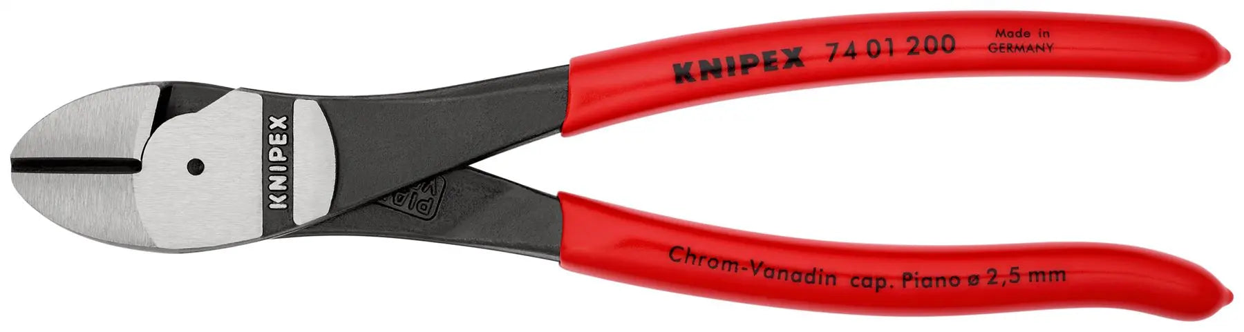 Knipex High Leverage Diagonal Side Cutting Pliers 200mm 74 01 200 